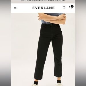 Everlane black cropped pants. Like new!
